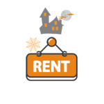 spooky halloween house and rent cartoon tenants image orange